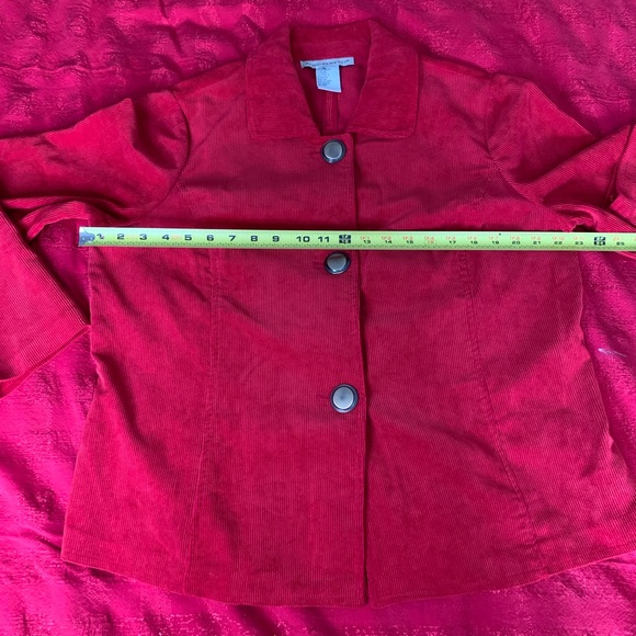 Requirements Red Corduroy Blazer, in Women's Size XL - Picture 8 of 8